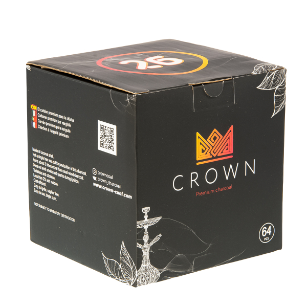 Уголь Crown Кокосовый 64 Шт (26 Мм) в Томске