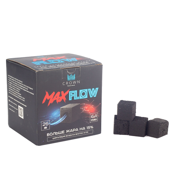 Уголь Crown Maxflow Кокосовый 64 Шт (26 Мм) в Томске