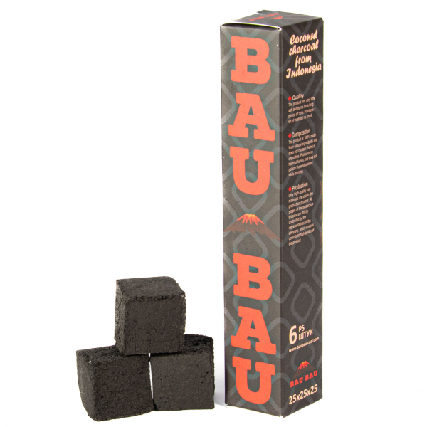 Уголь Bau Bau Кокосовый 6 Шт Черный (25 Мм) в Томске