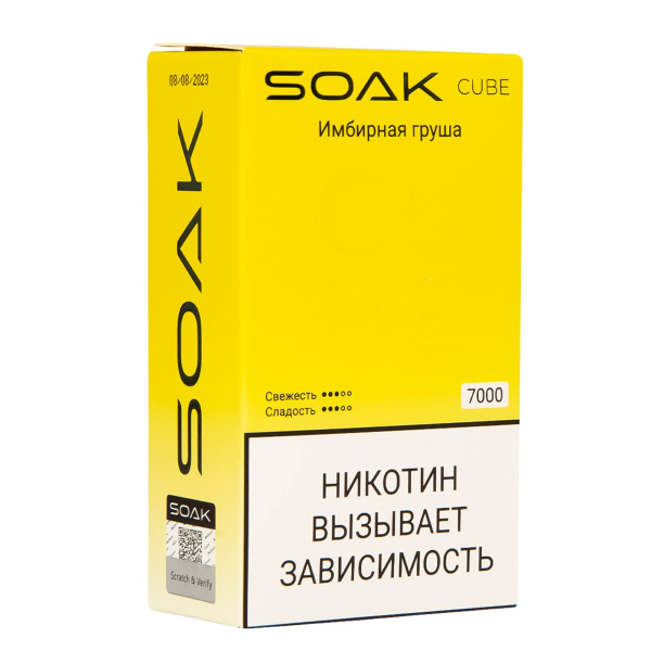 Soak Cube Имбирная Груша 7000 Затяжек в Томске