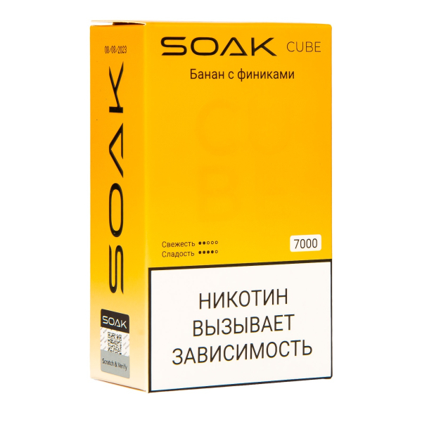 Soak Cube Банан С Финиками 7000 Затяжек в Томске