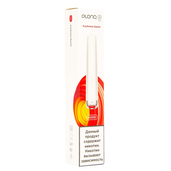 Plonq Plus Pro Клубника Банан (4000 Затяжек) 20 Мг в Томске