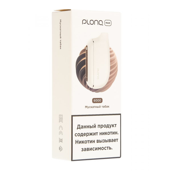 Plonq Max Мускатный Табак (6000 Затяжек) 20 Мг в Томске