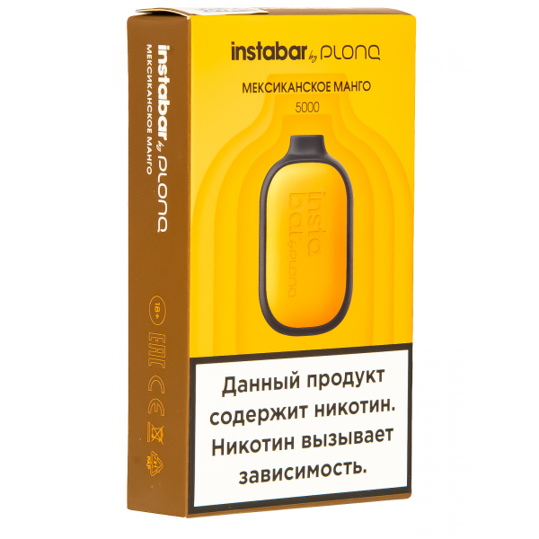 Plonq Instabar Мексиканское Манго (5000 Затяжек) 20 Мг в Томске
