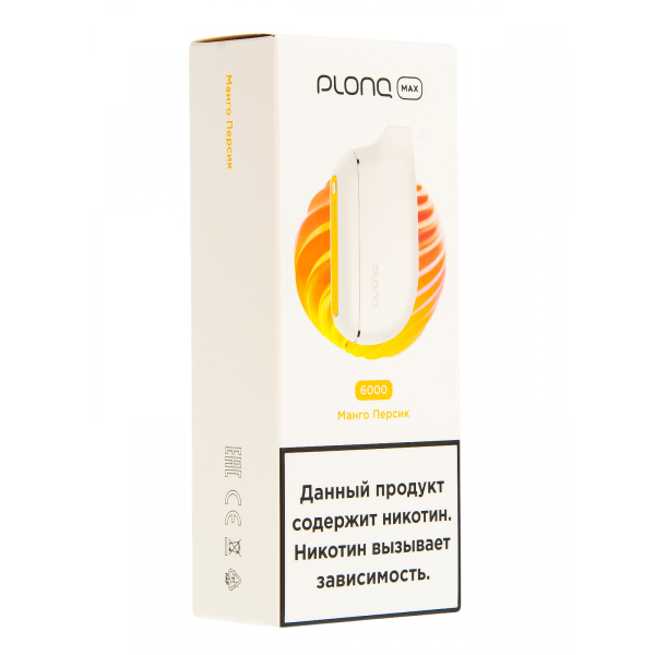 Plonq Max Манго Персик (6000 Затяжек) 20 Мг в Томске
