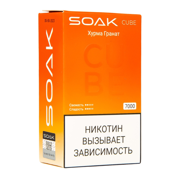 Soak Cube Хурма Гранат 7000 Затяжек в Томске