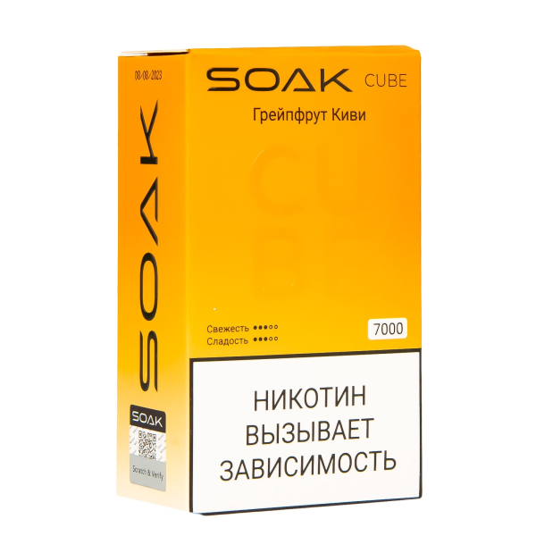 Soak Cube Грейпфрут Киви 7000 Затяжек в Томске