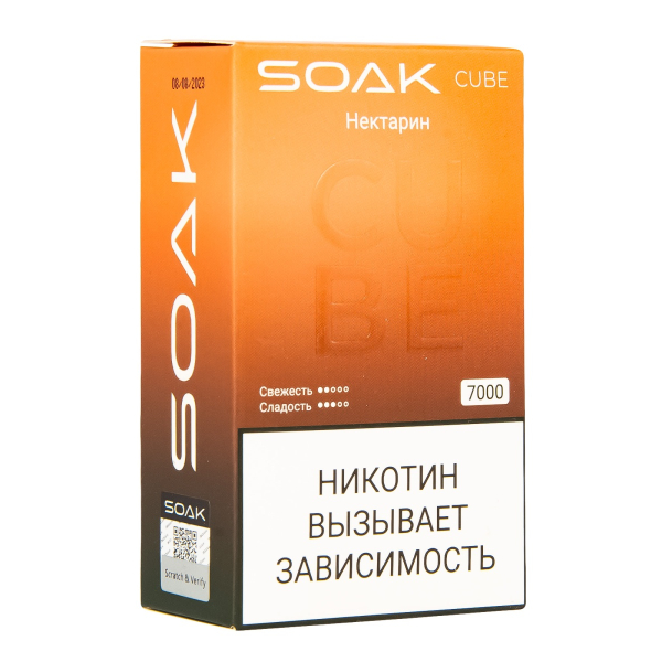 Soak Cube Нектарин 7000 Затяжек в Томске