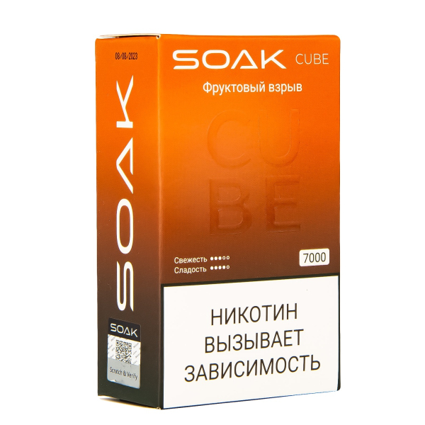 Soak Cube Фруктовый Взрыв 7000 Затяжек в Томске
