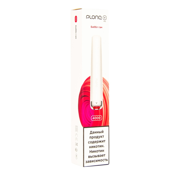 Plonq Plus Pro Баббл Гам (4000 Затяжек) 20 Мг в Томске