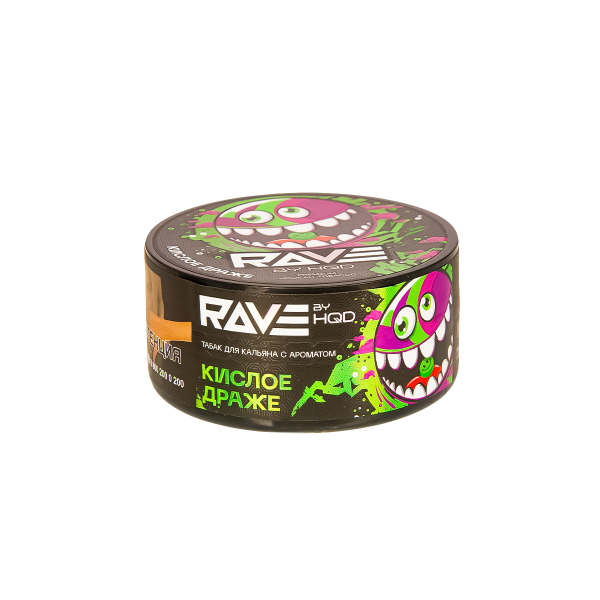 Табак Rave By Hqd Кислое Драже  25 грамм в Томске