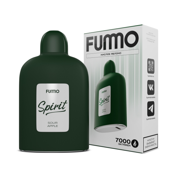 Электронка Fummo Spirit Кислое Яблоко  в Томске