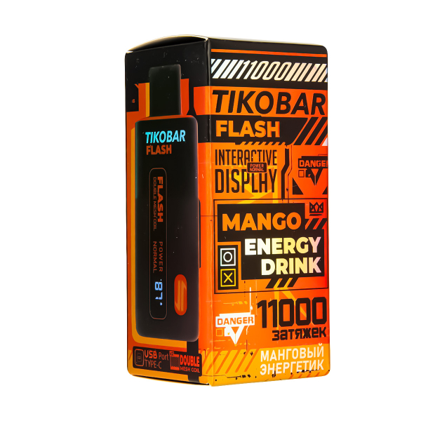 Электронка Tikobar Flash Манговый Энергетик 11000 Затяжек в Томске