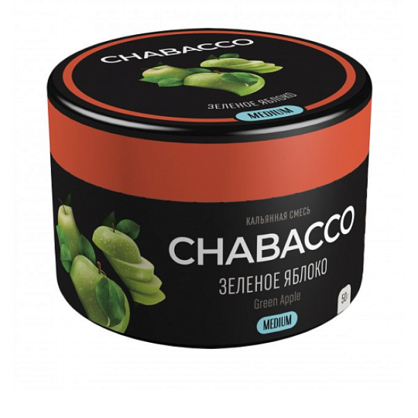 Смесь Chabacco Green Apple    Medium 50 гр в Томске