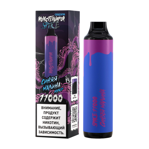 Электронка Monstervapor Space Синяя Малина (11000 Затяжек) в Томске