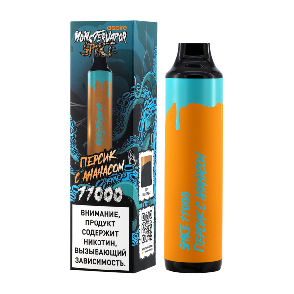 Электронка Monstervapor Space Персик И Ананас (11000 Затяжек) в Томске