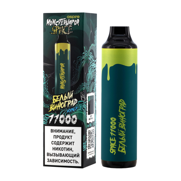 Электронка Monstervapor Space Белый Виноград (11000 Затяжек) в Томске