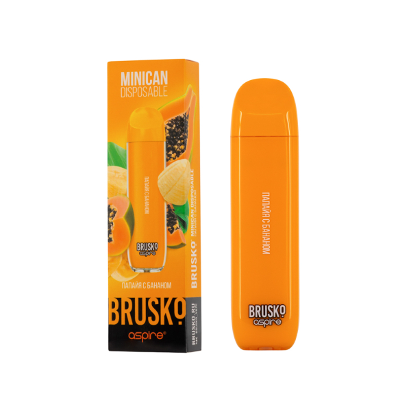Электронка Brusko Minican Папайя С Бананом(1500 Затяжек) в Томске