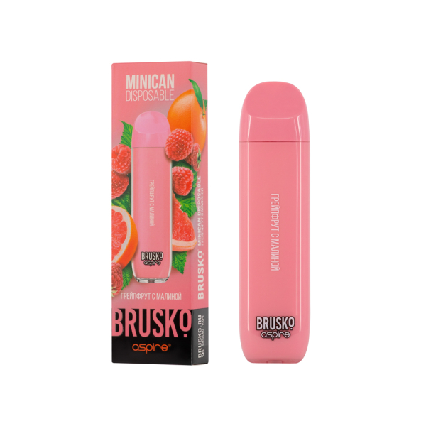 Электронка Brusko Minican Грейпфрут С Малиной (1500 Затяжек) в Томске