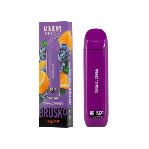 Электронка Brusko Minican Черника С Лимоном (1500 Затяжек) в Томске