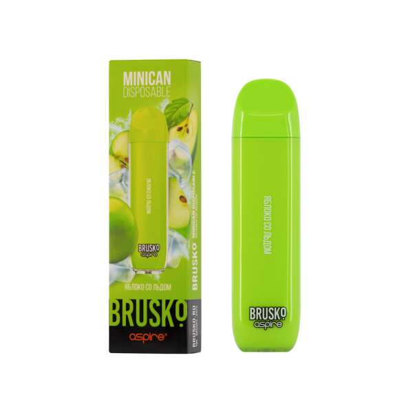 Электронка Brusko Minican Яблоко Со Льдом (1500 Затяжек) в Томске