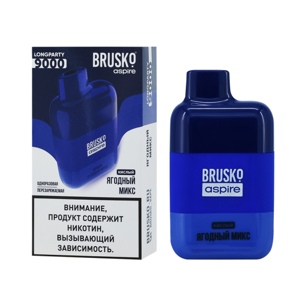 Электронка Brusko Longparty Ягодный Микс (9000 Затяжек) в Томске