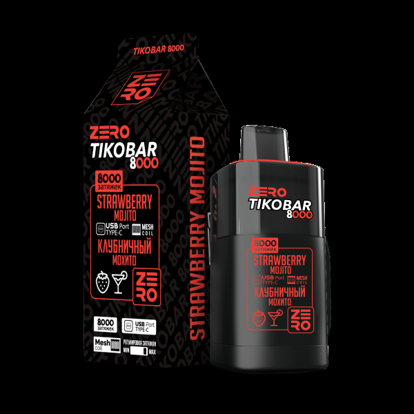 Электронка Tikobar Zero Клубничный Мохито 8000 Затяжек в Томске
