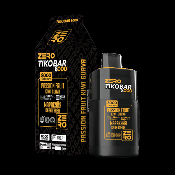 Электронка Tikobar Zero Маракуйя Киви Гуава 8000 Затяжек в Томске