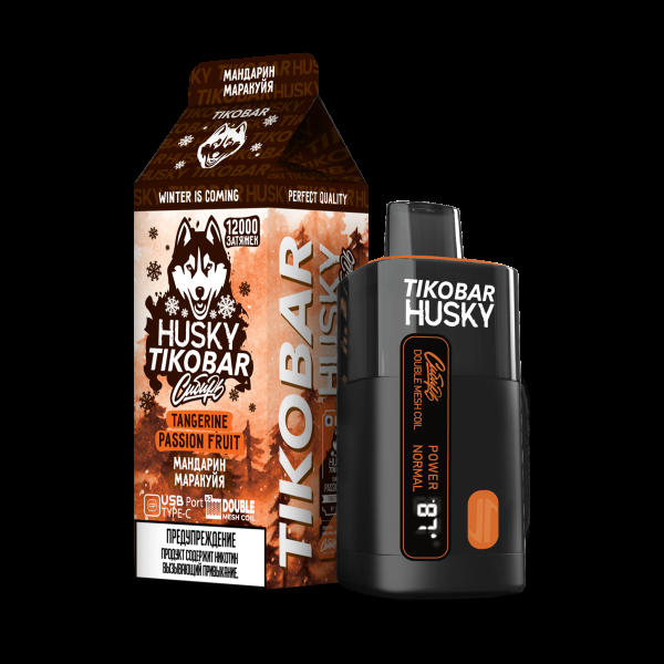 Электронка Tikobar Husky Сибирь Мандарин Маракуйя 12000 Затяжек в Томске