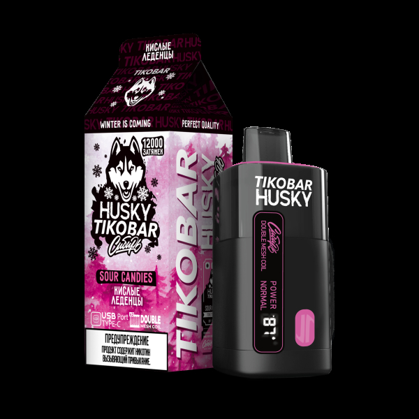 Электронка Tikobar Husky Сибирь Кислые Леденцы 12000 Затяжек в Томске