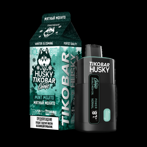 Электронка Tikobar Husky Сибирь Мятный Мохито 12000 Затяжек в Томске