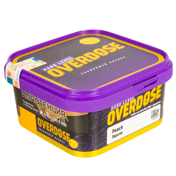 Табак Overdose Peach  200 грамм в Томске