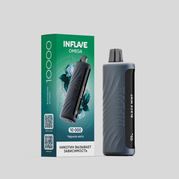 Электронка Inflave Omega Черная Мята (10000 Затяжек) в Томске