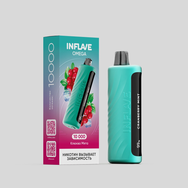 Электронка Inflave Omega Клюква Мята (10000 Затяжек) в Томске