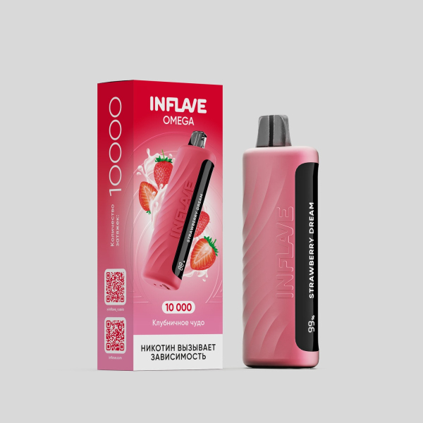 Электронка Inflave Omega Клубнисное Чудо (10000 Затяжек) в Томске