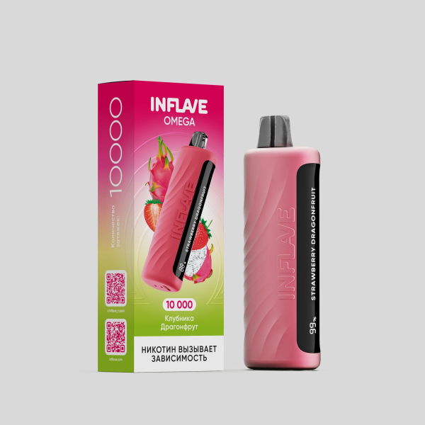 Электронка Inflave Omega Клубника Драгонфрут (10000 Затяжек) в Томске