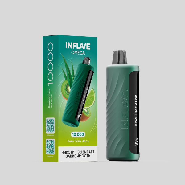 Электронка Inflave Omega Киви Лайм Алоэ (10000 Затяжек) в Томске