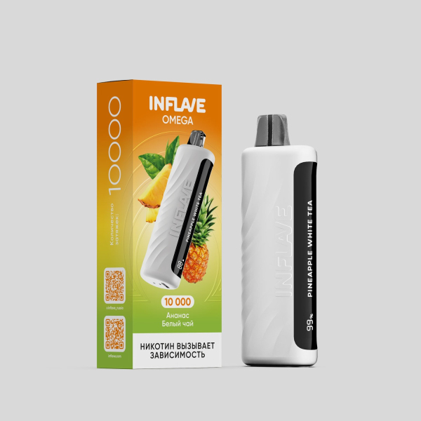 Электронка Inflave Omega Ананас Белый Чай (10000 Затяжек) в Томске