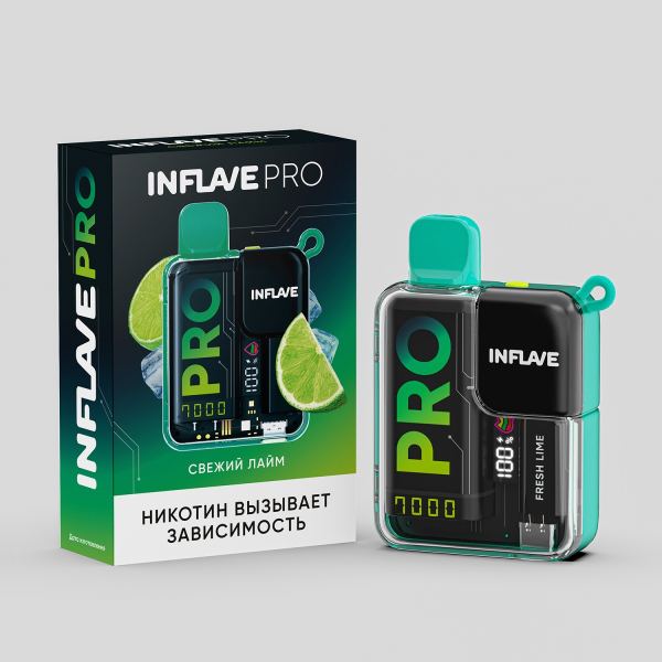 Электронка Inflave Pro Свежий Лайм (7000 Затяжек) в Томске