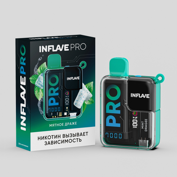 Электронка Inflave Pro Мятное Драже (7000 Затяжек) в Томске