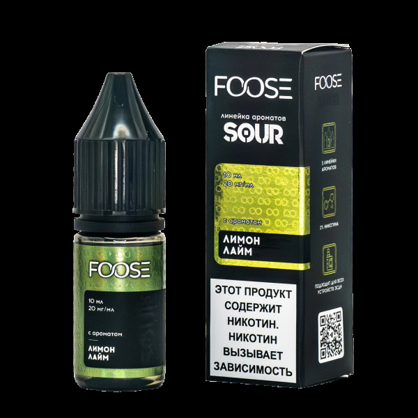 Жидкость Foose Sour Лимон Лайм 10 Мл в Томске