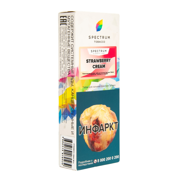 Табак Spectrum Strawberry Cream  100 гр в Томске