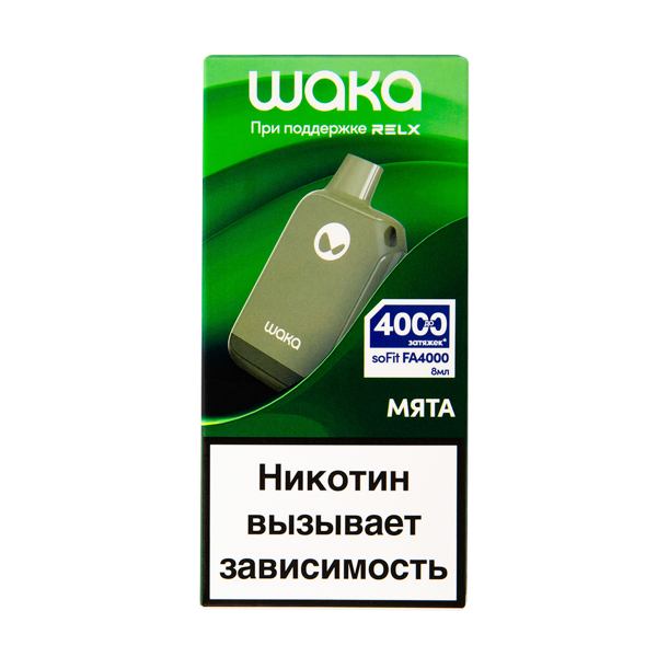 Электронка Waka Мята (4000 Затяжек) в Томске