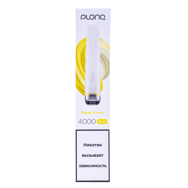 Электронка Plonq Plus Pro Банан Кокос (4000 Затяжек) 20 Мг в Томске