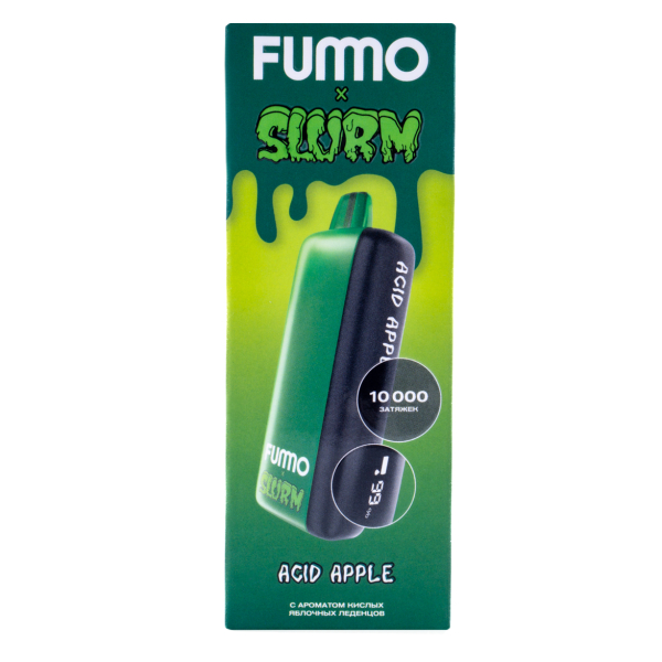 Электронка Fummo Indic Slurm Кислые Яблочные Леденцы (10 000 Затяжек) в Томске