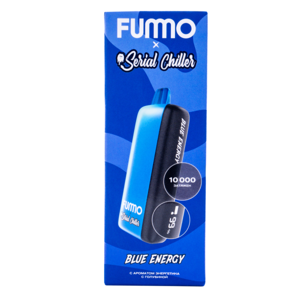 Электронка Fummo Indic Serial Chiller Энергетик С Голубикой (10 000 Затяжек) в Томске