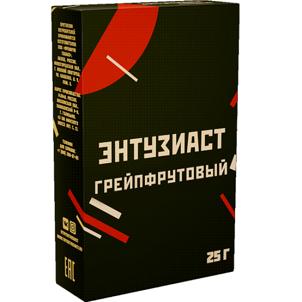 Табак Энтузиаст Грейпфрутовый  25 грамм в Томске