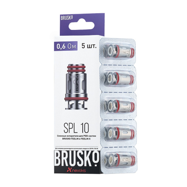 Испаритель Brusko Feelin Spl-10, 0.6 Ом, Упак. 5 Шт в Томске