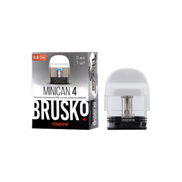 Сменный Картридж Brusko Minican 4 (3Мл) 0,8 Ом, Упак. 1 Шт белый в Томске
