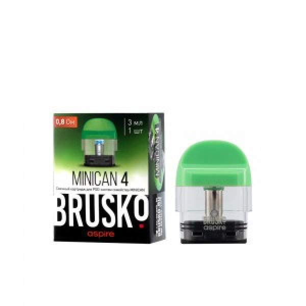 Сменный Картридж Brusko Minican 4 (3Мл) 0,8 Ом, Упак. 1 Шт зеленый в Томске